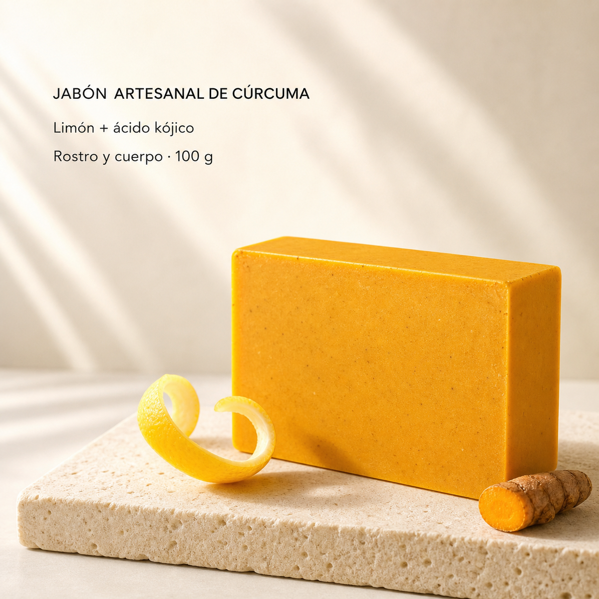 Jabón de Cúrcuma y Ácido Kójico